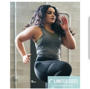 ZYIA Gray Striped Tank Top